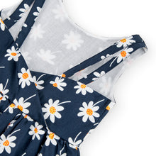 Cargar imagen en el visor de la galería, Vestido margaritas azul 3 años