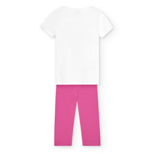 Cargar imagen en el visor de la galería, Conjunto leggings "flores" rosa