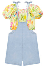 Cargar imagen en el visor de la galería, Enterizo denim + blusa jungle