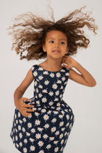 Cargar imagen en el visor de la galería, Vestido margaritas azul 3 años