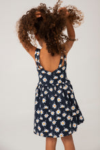 Cargar imagen en el visor de la galería, Vestido margaritas azul 3 años