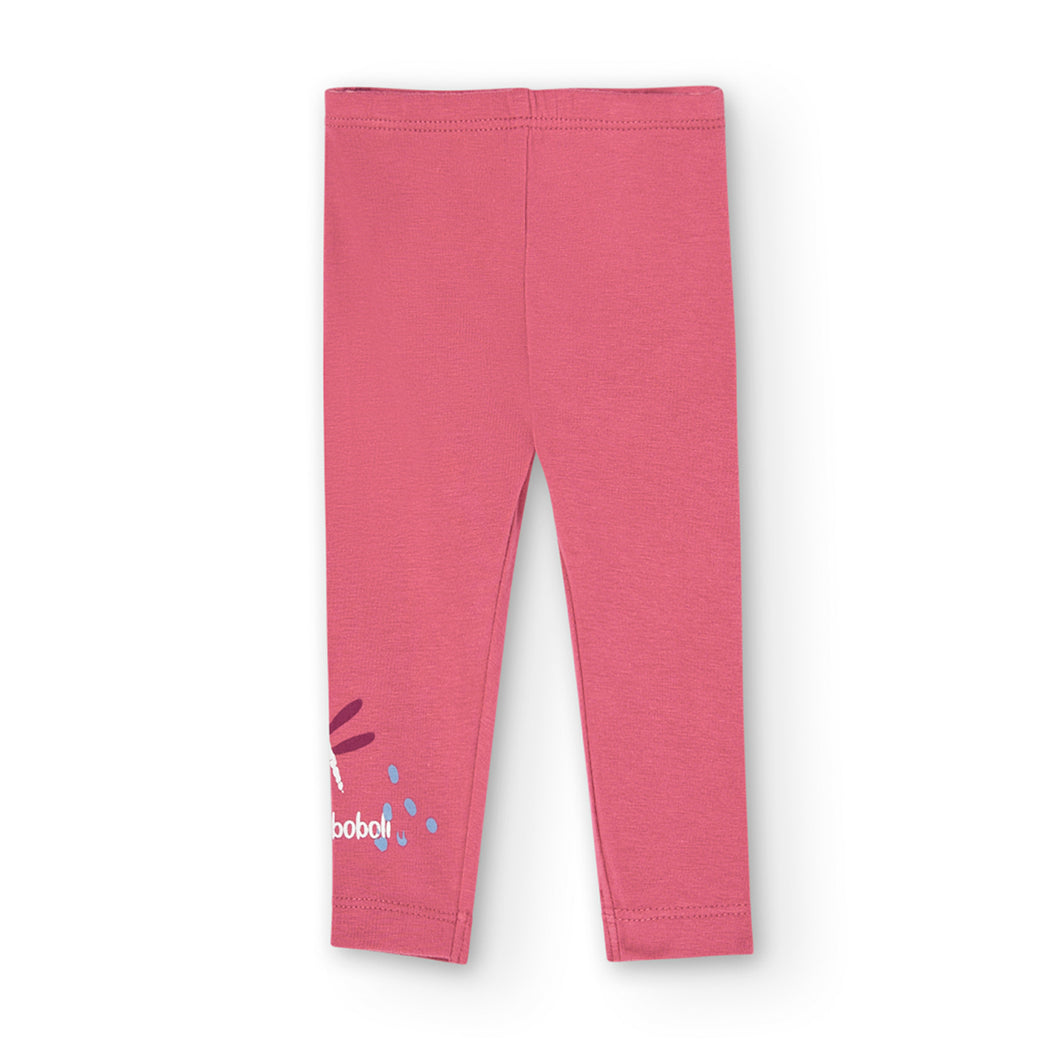 Leggings punto elástico coral