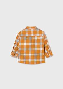 Camisa cuadros viella naranja