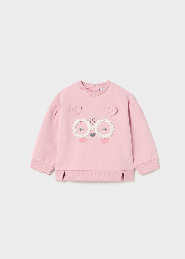 Pullover felpa rosado