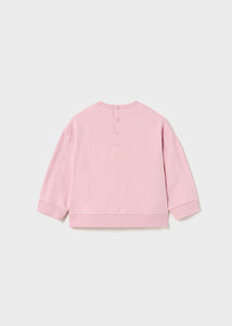 Pullover felpa rosado