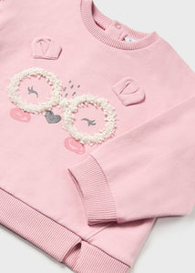Pullover felpa rosado
