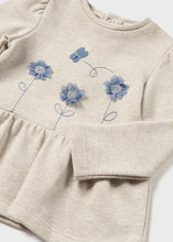 Cargar imagen en el visor de la galería, Conjunto leggings terciopelo flores bluebell
