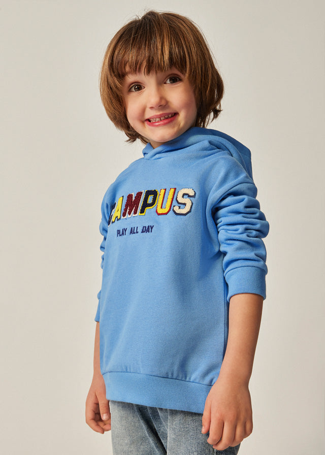 Pullover apliques Campus cielo 4 años
