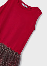 Cargar imagen en el visor de la galería, Vestido tricot combinado rojo 8 años
