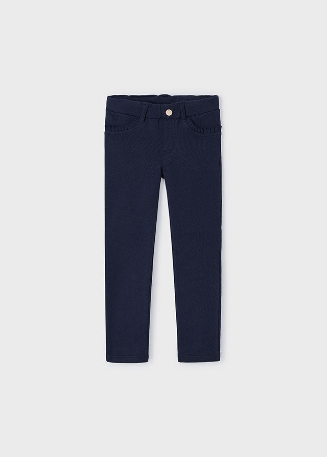 Pantalón felpa azul marino