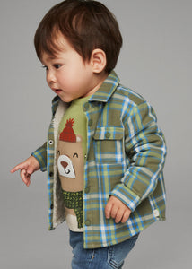 Sobrecamisa cuadros forrada bosque