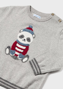 Jersey bordados oso ceniza