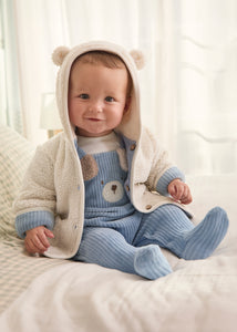 Abrigo reversible borrego cielo 4/6 meses