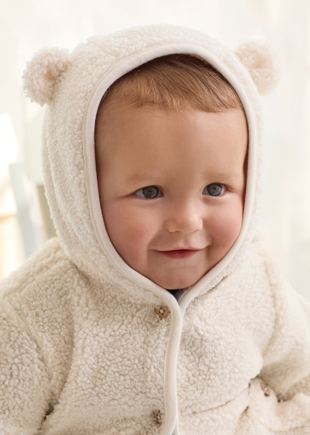 Abrigo reversible borrego cielo 4/6 meses