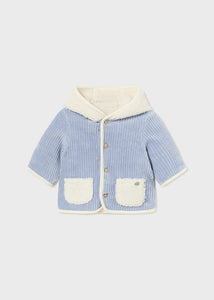 Abrigo reversible borrego cielo 4/6 meses