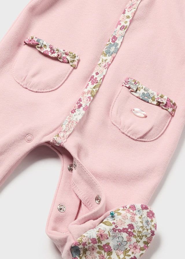 Pelele interlock rosa baby