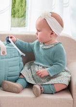 Cargar imagen en el visor de la galería, Vestido combinado tricot 12 meses
