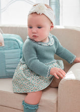 Cargar imagen en el visor de la galería, Vestido combinado tricot 12 meses

