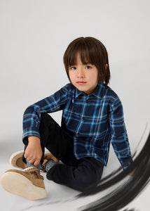 Camisa cuadros azul