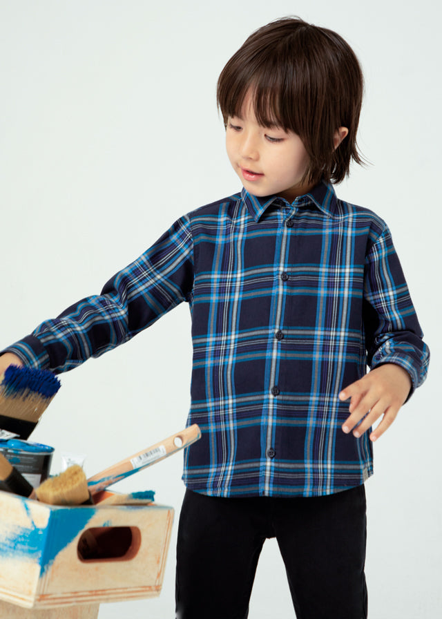 Camisa cuadros azul