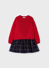 Cargar imagen en el visor de la galería, Vestido 2 en 1 tricot guinda
