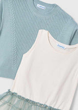 Cargar imagen en el visor de la galería, Vestido 2 en 1 tricot jade 4 años
