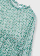 Cargar imagen en el visor de la galería, Vestido gasa plisada jade
