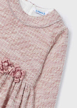 Cargar imagen en el visor de la galería, Vestido punto fantasia rosado 4 años
