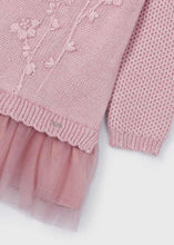 Cargar imagen en el visor de la galería, Vestido tricot combinado rosado
