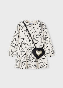 Vestido punto corazones garbanzo 4 años