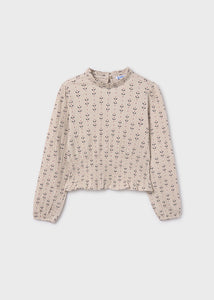 Polo estampado piedra