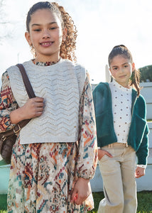 Chaleco tricot piedra