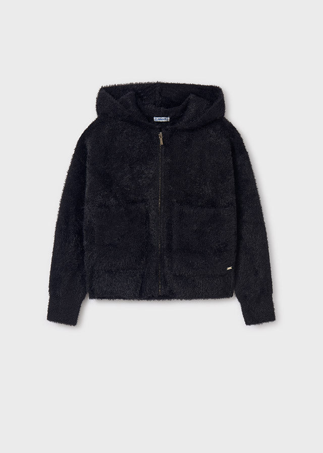 Casaca tricot negro