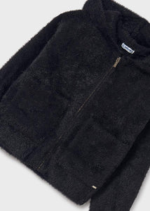 Casaca tricot negro