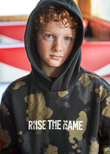 Cargar imagen en el visor de la galería, Pullover estampado combinado negro
