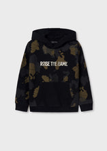 Cargar imagen en el visor de la galería, Pullover estampado combinado negro
