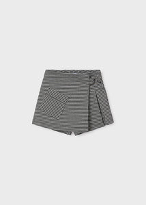 Falda pantalón pata gallo negro