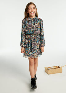 Vestido estampado marengo