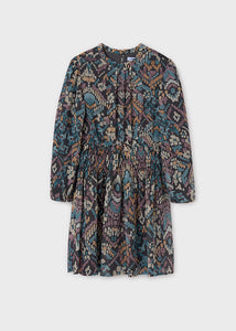 Vestido estampado marengo