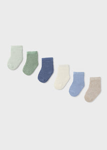 Set de 6 calcetines verdes