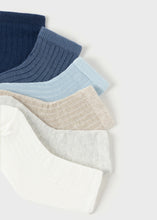 Cargar imagen en el visor de la galería, Set de 6 calcetines azules
