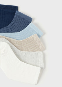 Set de 6 calcetines azules
