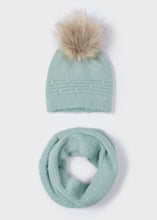 Cargar imagen en el visor de la galería, Set gorro + bufanda pelo jade 4 años
