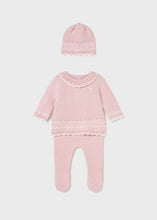 Cargar imagen en el visor de la galería, Conjunto + gorro tricot Cuarzo 2/4 meses
