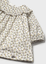 Cargar imagen en el visor de la galería, Vestido terciopelo estampado Aceituna
