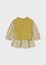 Cargar imagen en el visor de la galería, Vestido con chaleco tricot Aceite

