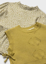 Cargar imagen en el visor de la galería, Vestido con chaleco tricot Aceite
