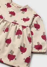 Cargar imagen en el visor de la galería, Vestido felpa estampado Rojo

