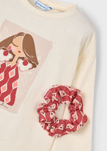 Cargar imagen en el visor de la galería, Camiseta + scrunchy beige

