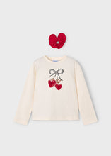 Cargar imagen en el visor de la galería, Camiseta + collette corazones rojo
